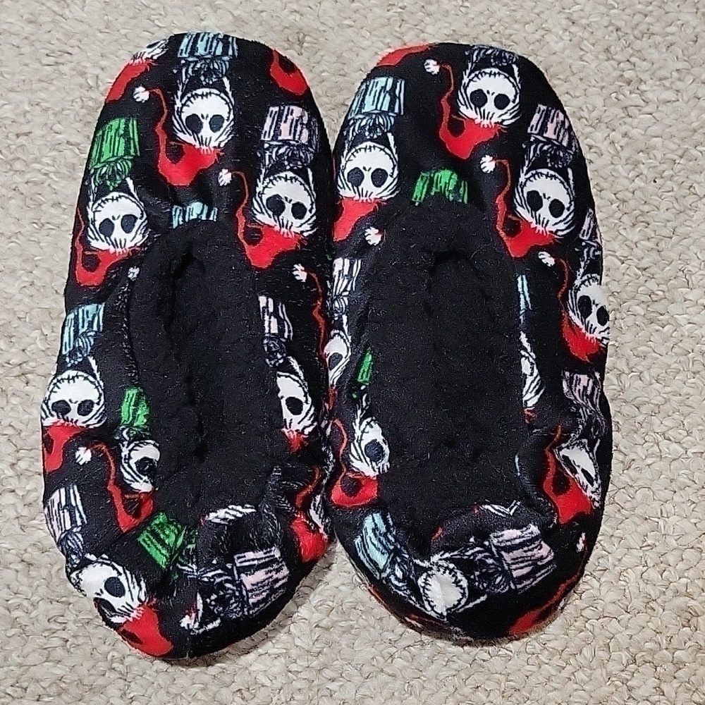 DISNEY Nightmare before Christmas slippers.  Size 7.  Good condition.